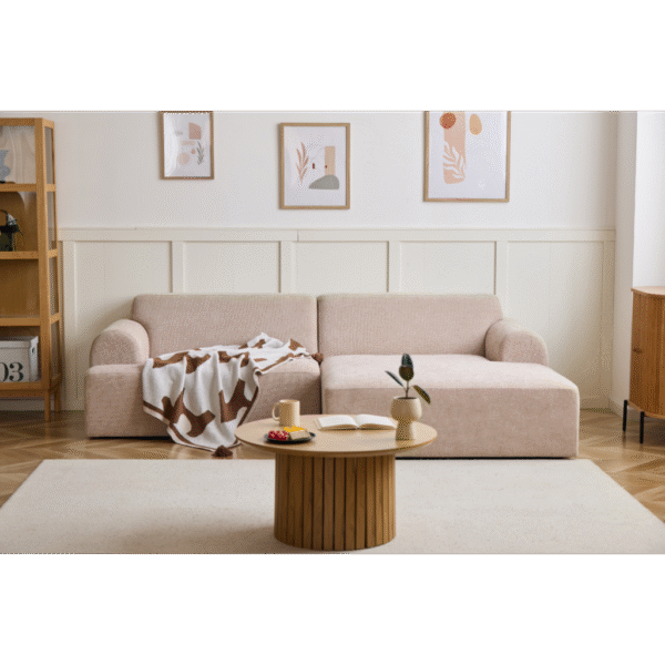 Arianna – Chaise longue bank in beige – Linkeropstelling - Afbeelding 3