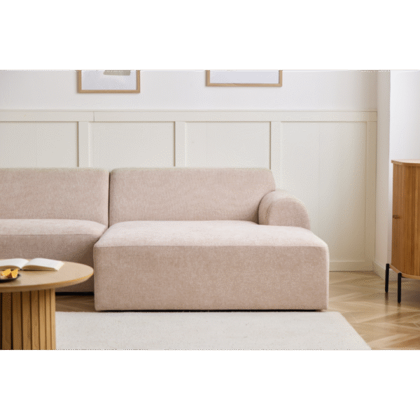 Arianna – Chaise longue bank in beige – Linkeropstelling - Afbeelding 4
