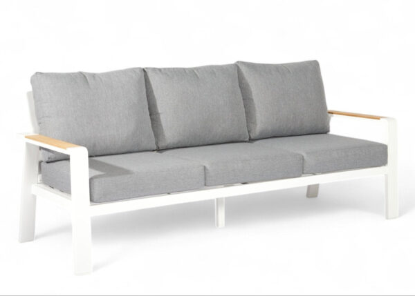 Aluminium Stoel-Bank Loungeset – Wit – van Huizen - Afbeelding 3