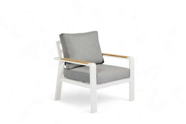 Aluminium Stoel-Bank Loungeset – Wit – van Huizen - Afbeelding 5