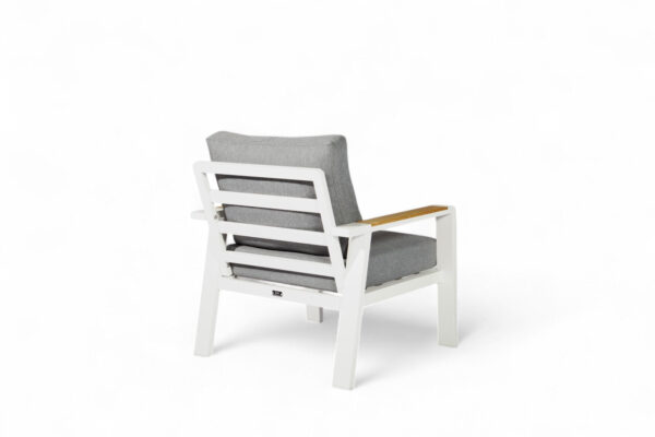Aluminium Stoel-Bank Loungeset – Wit – van Huizen - Afbeelding 6