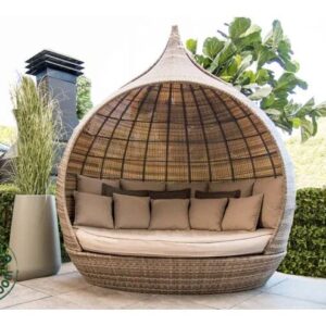 van Huizen Lounge Nest Corone | Melange – Luxe Dagbed voor Buiten